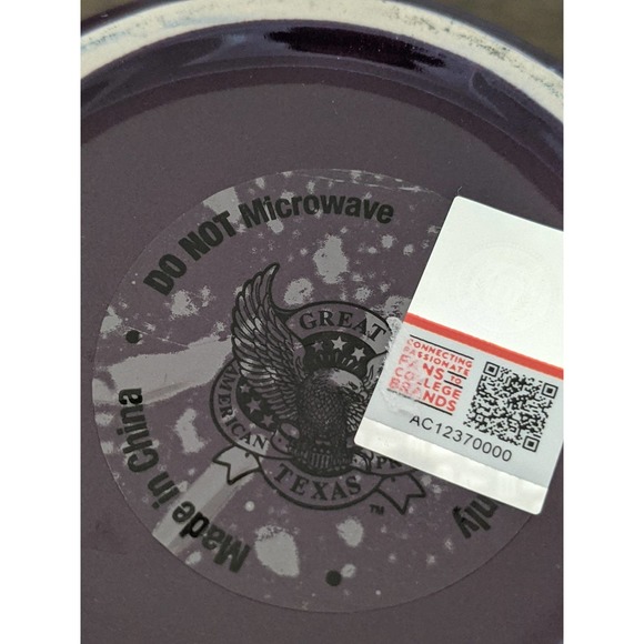 NCAA - CLEMSON TIGERS paw metal enamel logo coffee mug Orange and purple new - Picture 3 of 3